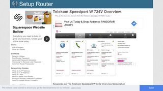 
                            6. Telekom Speedport W 724V Screenshot Overview - SetupRouter