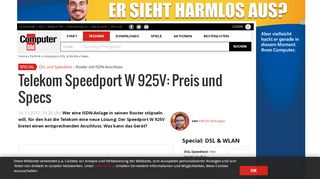 
                            11. Telekom Speedport W 925V: Preis und Specs - COMPUTER BILD