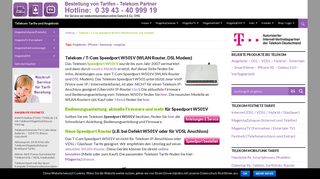 
                            10. Telekom / T-Com Speedport W501V (WLAN Router, DSL Modem)