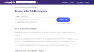 
                            10. Telemarketer Job Description - How to Become a Telemarketer ...