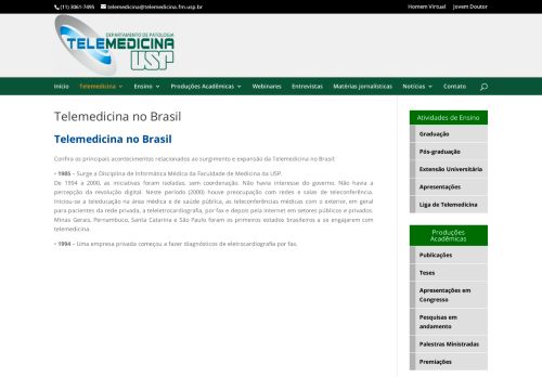 
                            11. Telemedicina no Brasil | Telemedicina