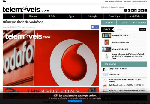 
                            12. Telemoveis.com - Números úteis da Vodafone
