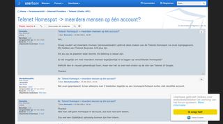 
                            12. Telenet Homespot -> meerdere mensen op één account? - Userbase