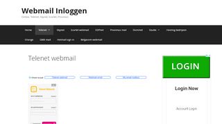 
                            3. Telenet webmail | Webmail Inloggen