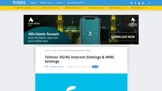 
                            12. Telenor 3G/4G Internet Settings & MMS Settings - TechJuice