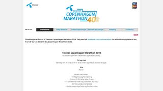 
                            12. Telenor Copenhagen Marathon | Online Tilmelding