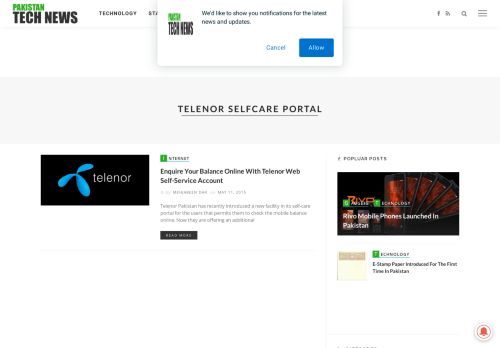 
                            13. telenor selfcare portal Archives - Pakistan Tech News