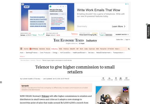 
                            13. Telenor to give higher commission to small retailers - The Economic ...