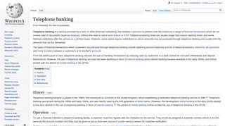 
                            9. Telephone banking - Wikipedia