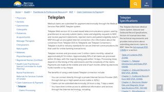 
                            10. Teleplan - Province of British Columbia - Government of B.C.