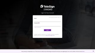 
                            12. TeleSign Portal - Login