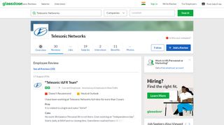 
                            5. Telesonic Networks - Telesonic I&FR Team | Glassdoor.co.in