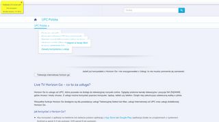 
                            5. Telewizja internetowa Horizon Go. Live TV | UPC - UPC Polska