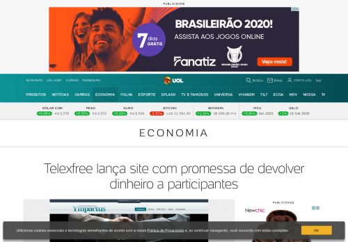 
                            3. Telexfree lança site com promessa de devolver dinheiro a ...