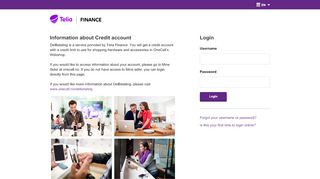 
                            7. Telia Finance - Login