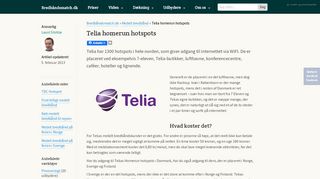 
                            2. Telia Homerun hotspots - Bredbåndsmatch.dk