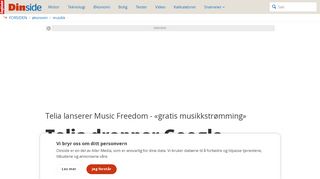 
                            7. Telia lanserer Music Freedom - «gratis musikkstrømming» - Telia ...