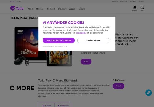 
                            6. Telia Play | Streama tv, serier & film online - Telia.se