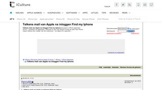 
                            5. Telkens mail van Apple na inloggen Find my Iphone - iCulture forum ...