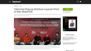 
                            13. Telkomsel Dukung Distribusi Layanan Point of Sale MokaPOS ...