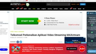 
                            9. Telkomsel Perkenalkan Aplikasi Video Streaming MAXstream ...