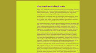 
                            9. Tell Sky email susla bookstore what? Between