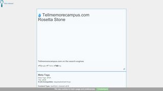 
                            7. Tellmemorecampus.com on search engines