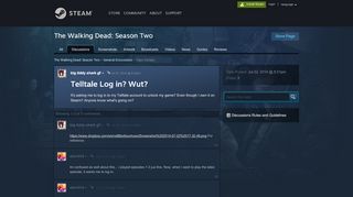 
                            3. Telltale Log in? Wut? :: The Walking Dead: Season Two General ...