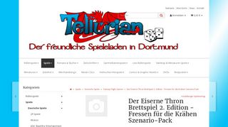 
                            7. Tellurian Games Online ShopDer Eiserne Thron Brettspiel 2. Edition ...