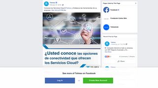 
                            11. Telmex - Conozca los Servicios Cloud #Telmex y fortalezca... | Facebook