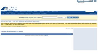 
                            3. telnet login without prompting for a password - Linux Forums