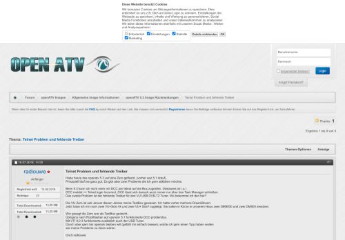 
                            4. Telnet Problem und fehlende Treiber - openATV Forum