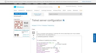 
                            5. Telnet server configuration - Microsoft