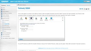 
                            6. Telnet/SSH - QNAP Turbo NAS Software User Manual
