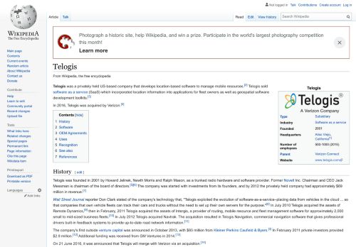 
                            12. Telogis - Wikipedia