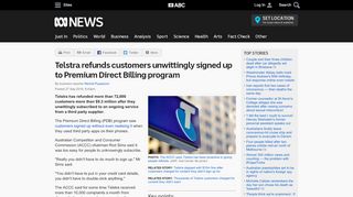 
                            8. Telstra refunds customers unwittingly signed up to Premium Direct ...