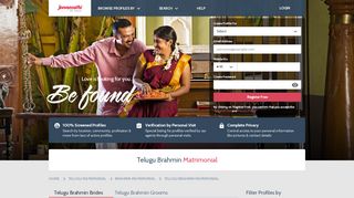 
                            11. Telugu Brahmin Matrimonial - Jeevansathi.com