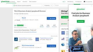 
                            4. TELUS Business Analyst-peoplesoft Reviews | Glassdoor