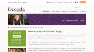 
                            8. TELUS Internet for Good | Decoda Literacy Solutions