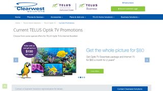 
                            11. TELUS Optik TV Current Promotions - Clearwest Solutions