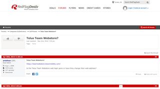 
                            2. Telus Team Webstore? - RedFlagDeals.com Forums