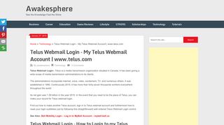 
                            10. Telus Webmail Login – My Telus Webmail Account | www.telus.com
