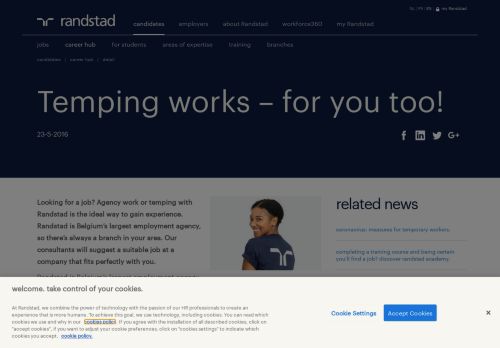 
                            4. Temping works – for you too! | Randstad