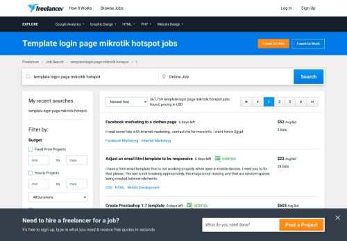 
                            12. Template login page mikrotik hotspot Jobs, Employment | Freelancer