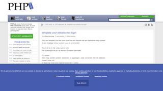 
                            3. template voor website met login - PHP algemeen - PHP scripts ...