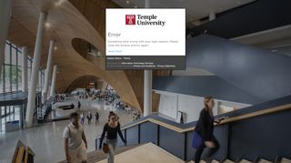 
                            4. Temple University - Error
