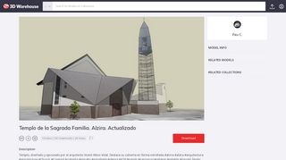 
                            12. Templo de la Sagrada Familia. Alzira. Actualizado | 3D Warehouse