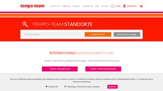 
                            1. Tempo-Team International: Zeitarbeit, Personalvermittlung ...