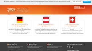 
                            3. tempoFLAT.com − Möblierte Wohnungen in Deutschland & Österreich ...
