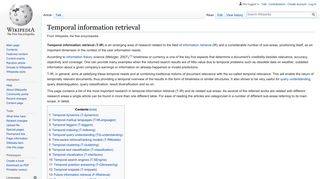 
                            4. Temporal information retrieval - Wikipedia